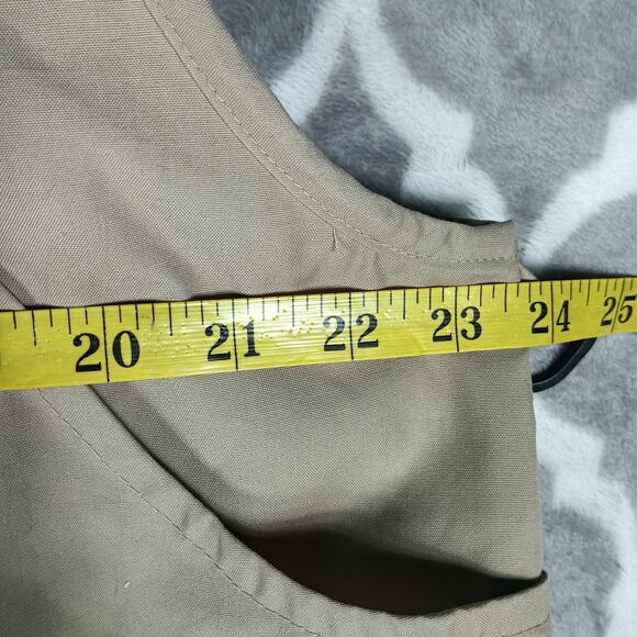 Woodfield Fishing Utility Vest Men Size Large Tan Multi Pocket Outdoor Travel - Picture 5 of 11